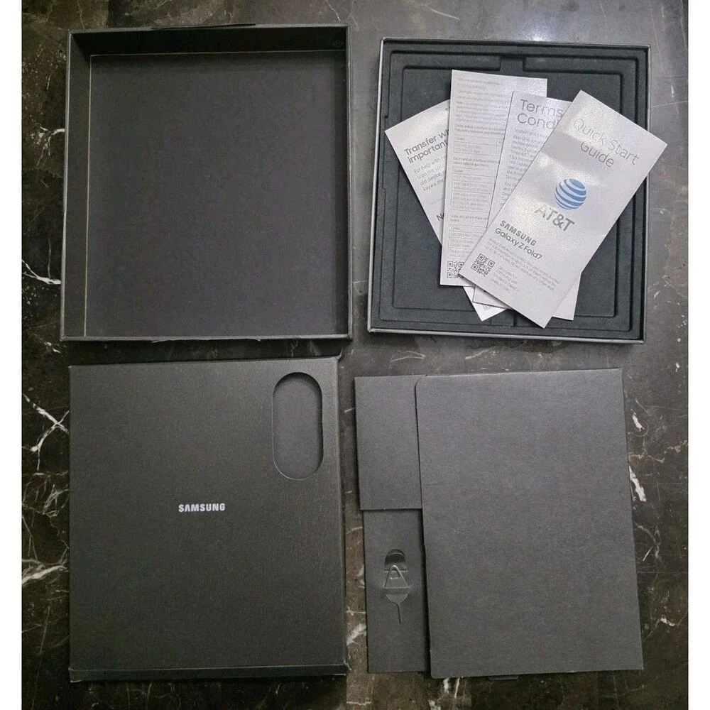 Samsung Galaxy Z Fold 7 EMPTY BOX ONLY, BOX ONLY For Jet Black 256GB Replacement